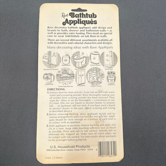 VTG 14 Rave Bathtub Appliqués Sheet Vinyl Retro Y2K Tub Safety Decals Frog Duck - Picture 2 of 16